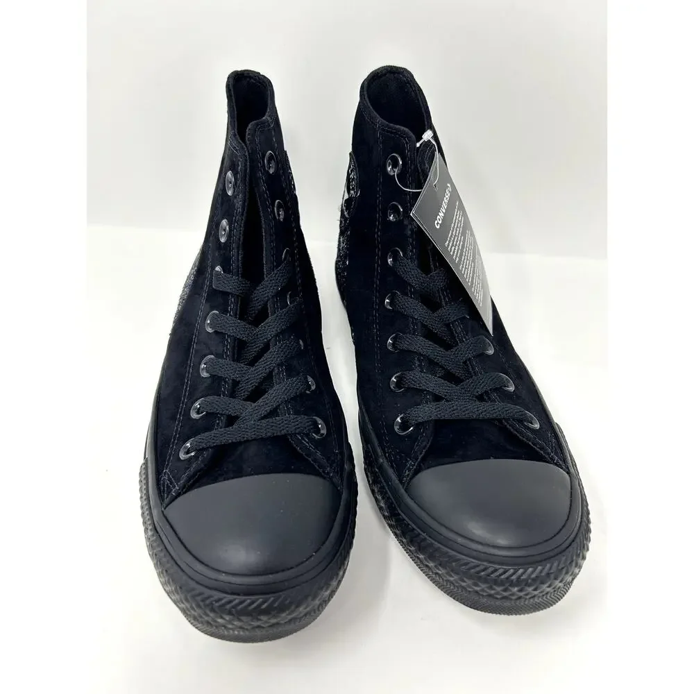 Converse Womens CTAS Chuck Taylor Quarter Split Panel HI Black/Multi Size 8